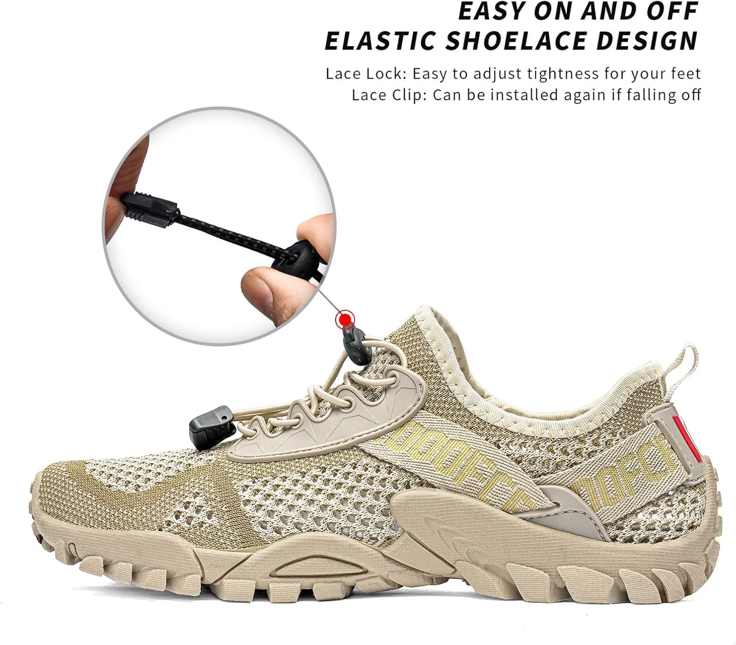 SOBASO Water Shoes Women Men Quick Drying Swim Beach Aqua Shoes for Water Sport Diving Hiking Sailing Travel