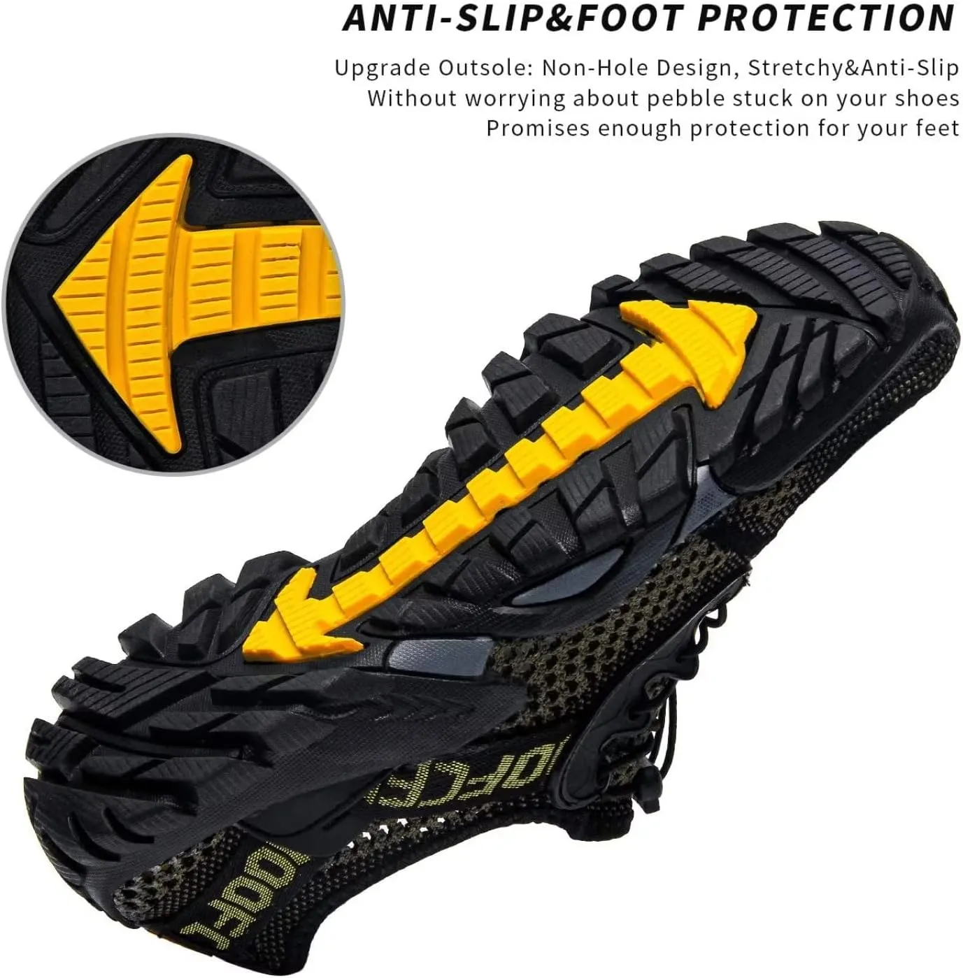 SOBASO Water Shoes Women Men Quick Drying Swim Beach Aqua Shoes for Water Sport Diving Hiking Sailing Travel