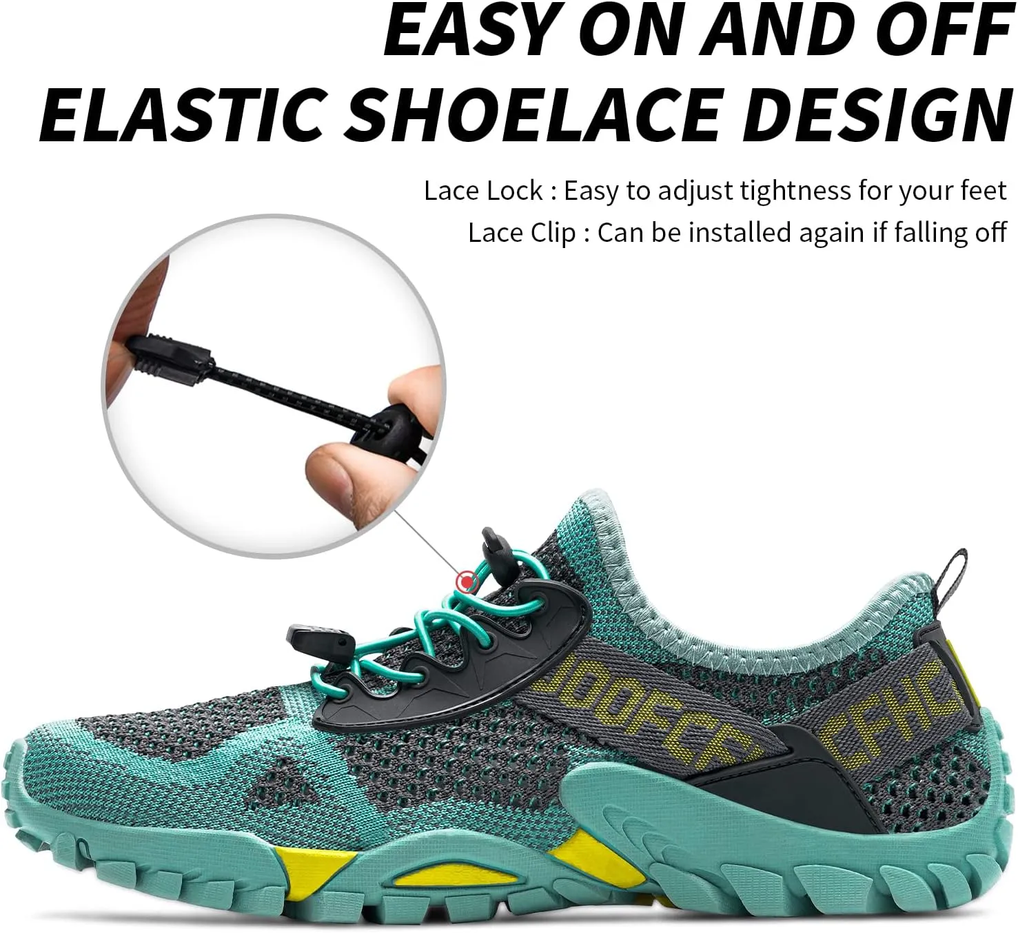 SOBASO Water Shoes Women Men Quick Drying Swim Beach Aqua Shoes for Water Sport Diving Hiking Sailing Travel
