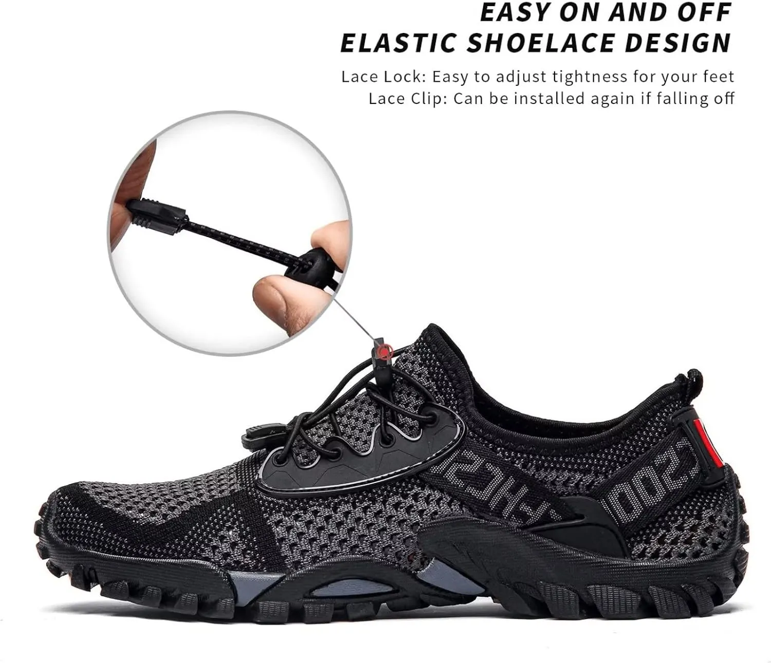 SOBASO Water Shoes Women Men Quick Drying Swim Beach Aqua Shoes for Water Sport Diving Hiking Sailing Travel