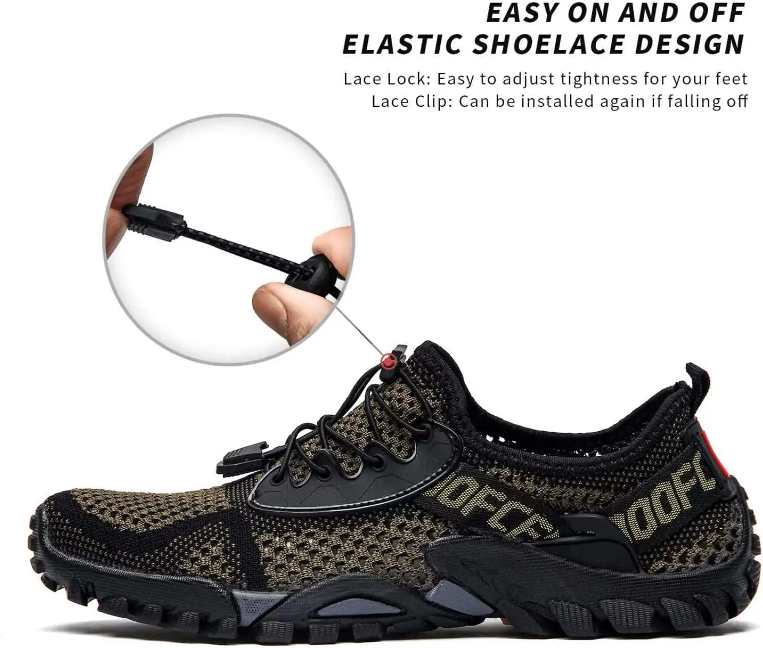 SOBASO Water Shoes Women Men Quick Drying Swim Beach Aqua Shoes for Water Sport Diving Hiking Sailing Travel