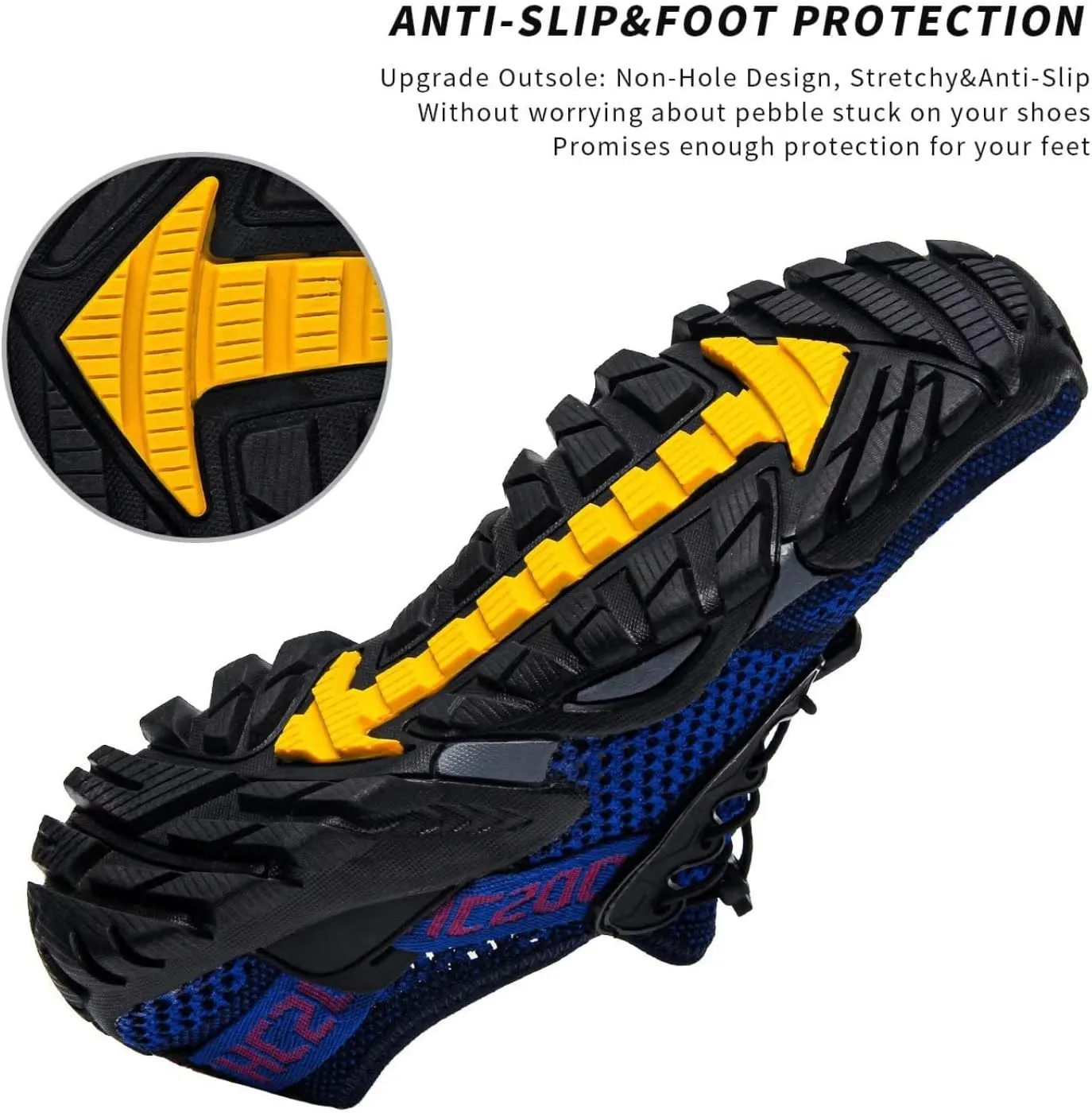 SOBASO Water Shoes Women Men Quick Drying Swim Beach Aqua Shoes for Water Sport Diving Hiking Sailing Travel