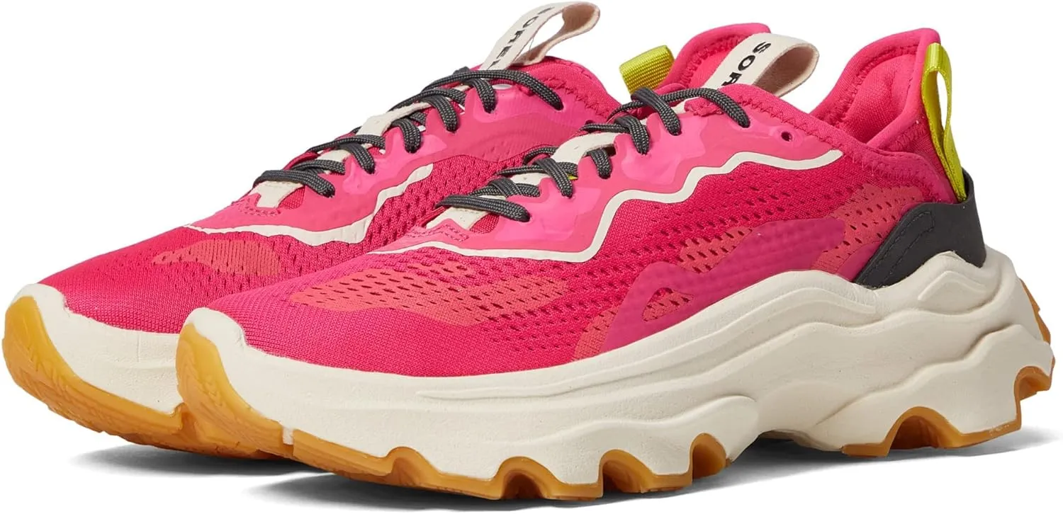 Sorel Kinetic Breakthru Day Lace Sneaker for Women - Textile Lining with EVA Footbed, Lace-Up Closure, and Rubber Outsole Cactus Pink/Jet 1 11 B - Medium