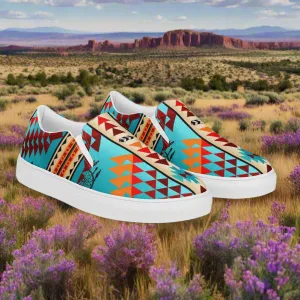 Southwest Collection Mens Slip-On Canvas Shoes Taos Style