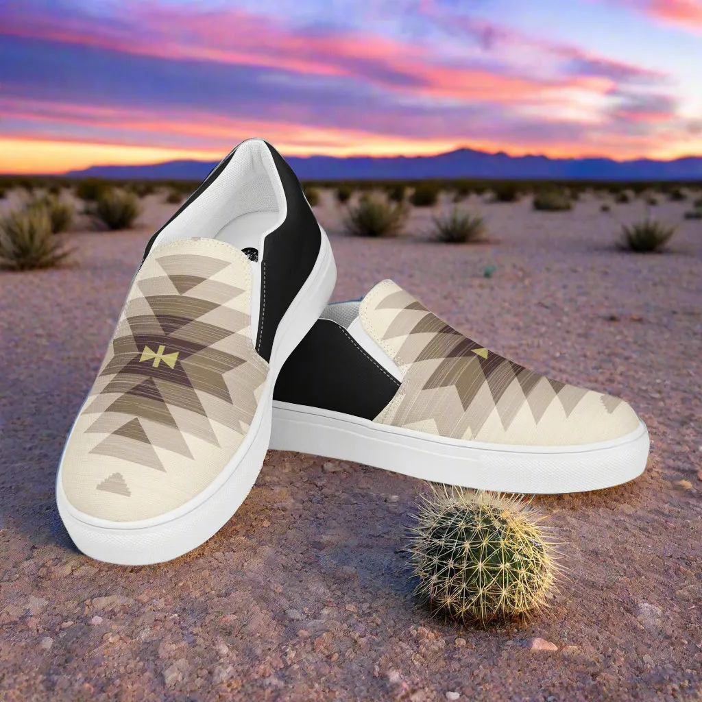 Southwest Mens Slip-On Canvas Shoes Kewa Halftone