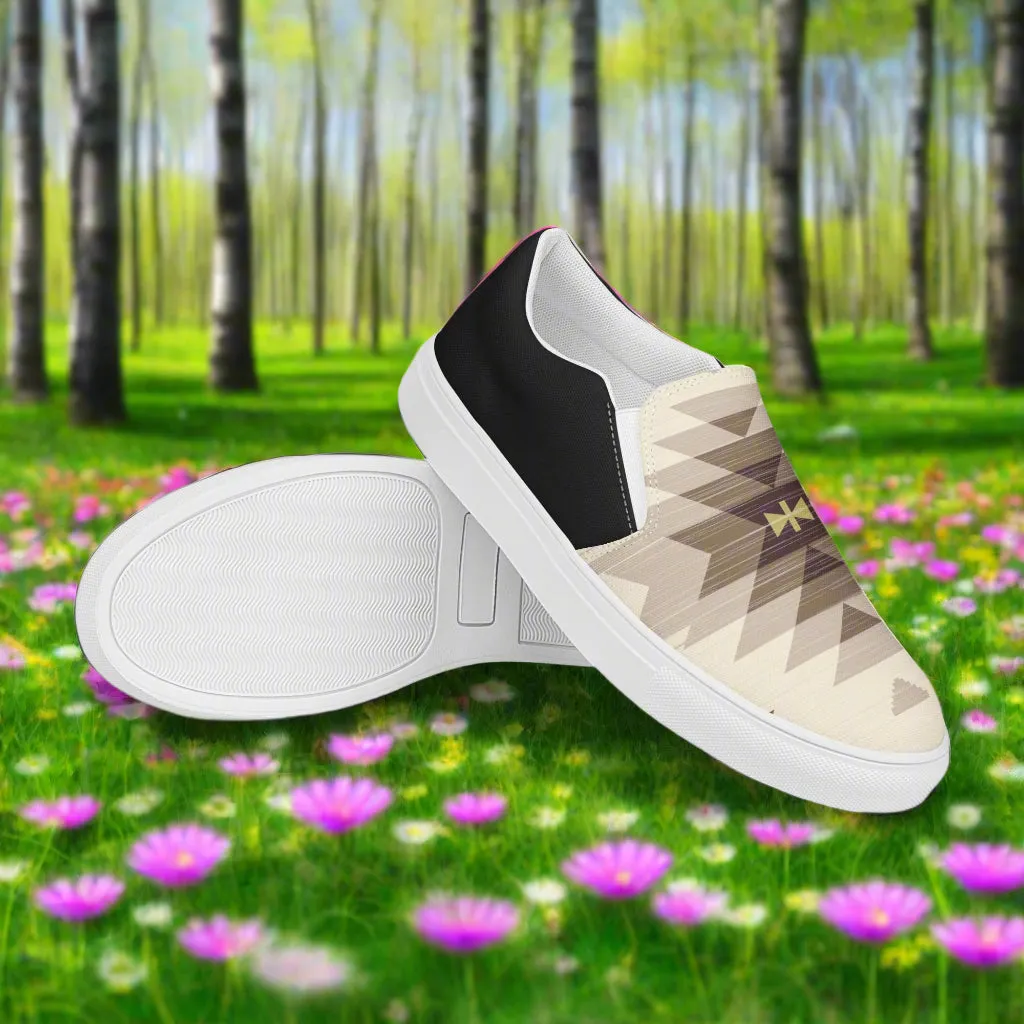 Southwest Mens Slip-On Canvas Shoes Kewa Halftone