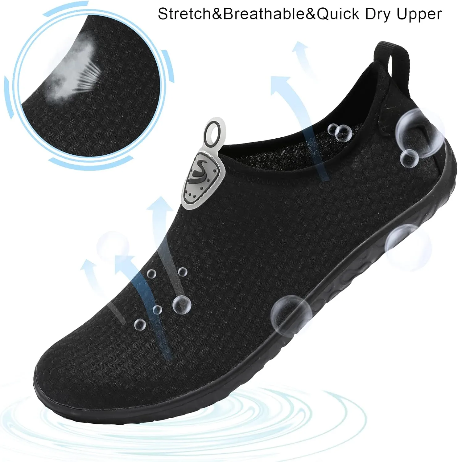 Spesoul Womens and Mens Water Shoes Breathable Quick Dry Soft Barefoot Aqua Socks for Hiking Swim Beach Surf Yoga Sport
