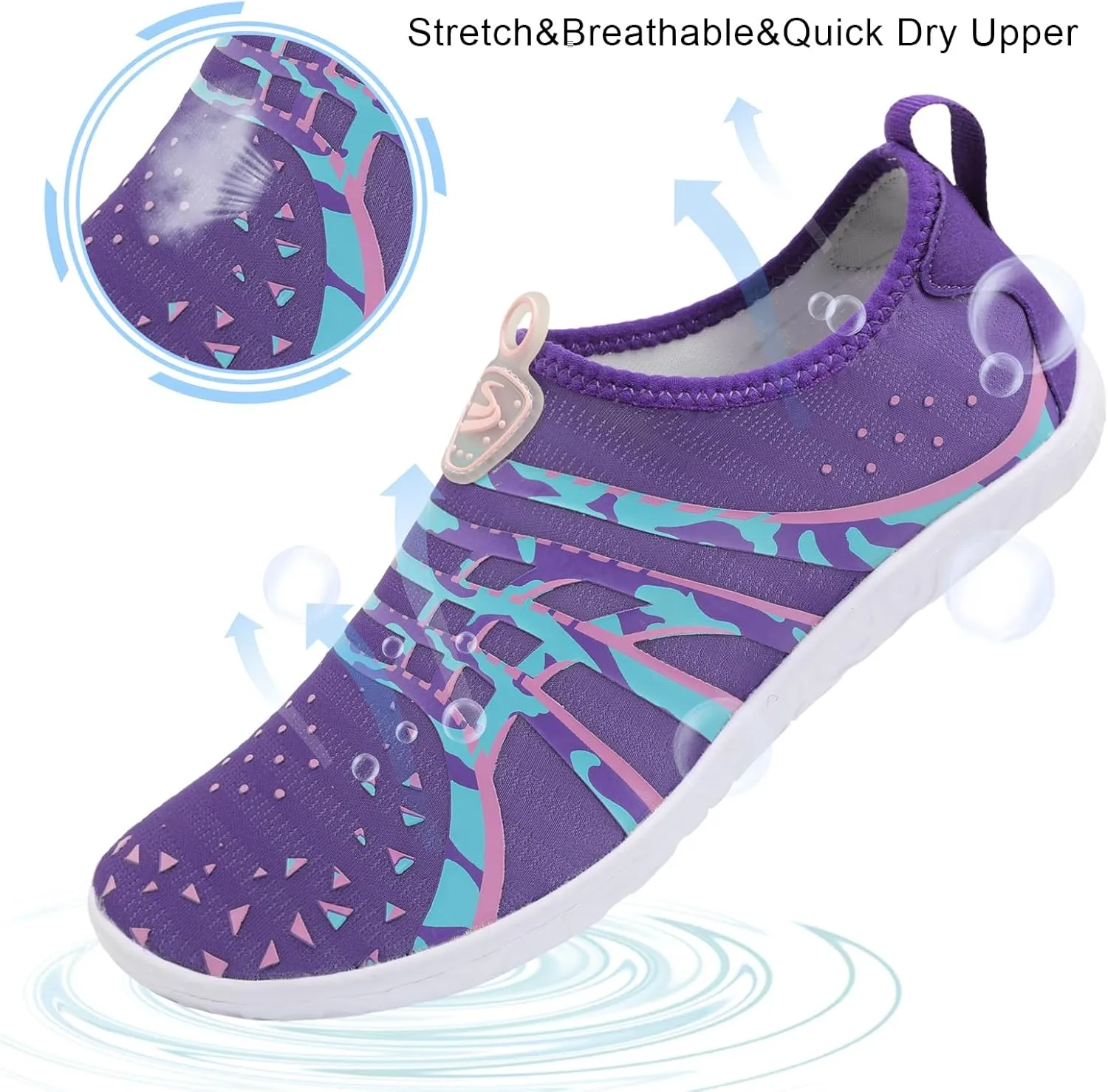 Spesoul Womens and Mens Water Shoes Breathable Quick Dry Soft Barefoot Aqua Socks for Hiking Swim Beach Surf Yoga Sport