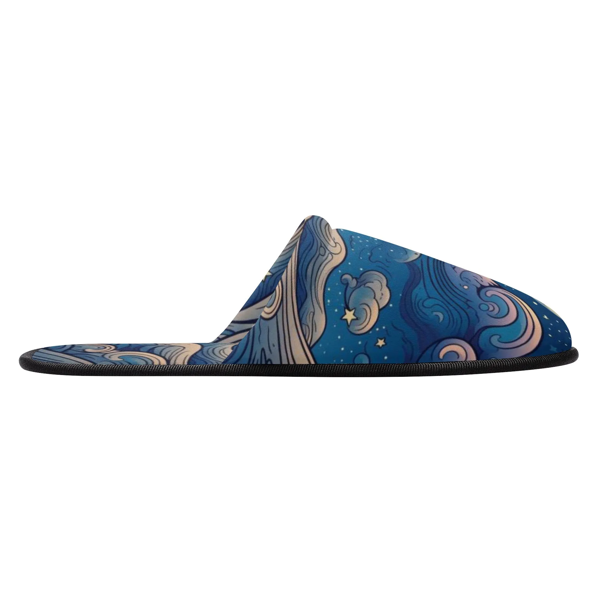 Starry Night Unisex Hotel Plush Slippers