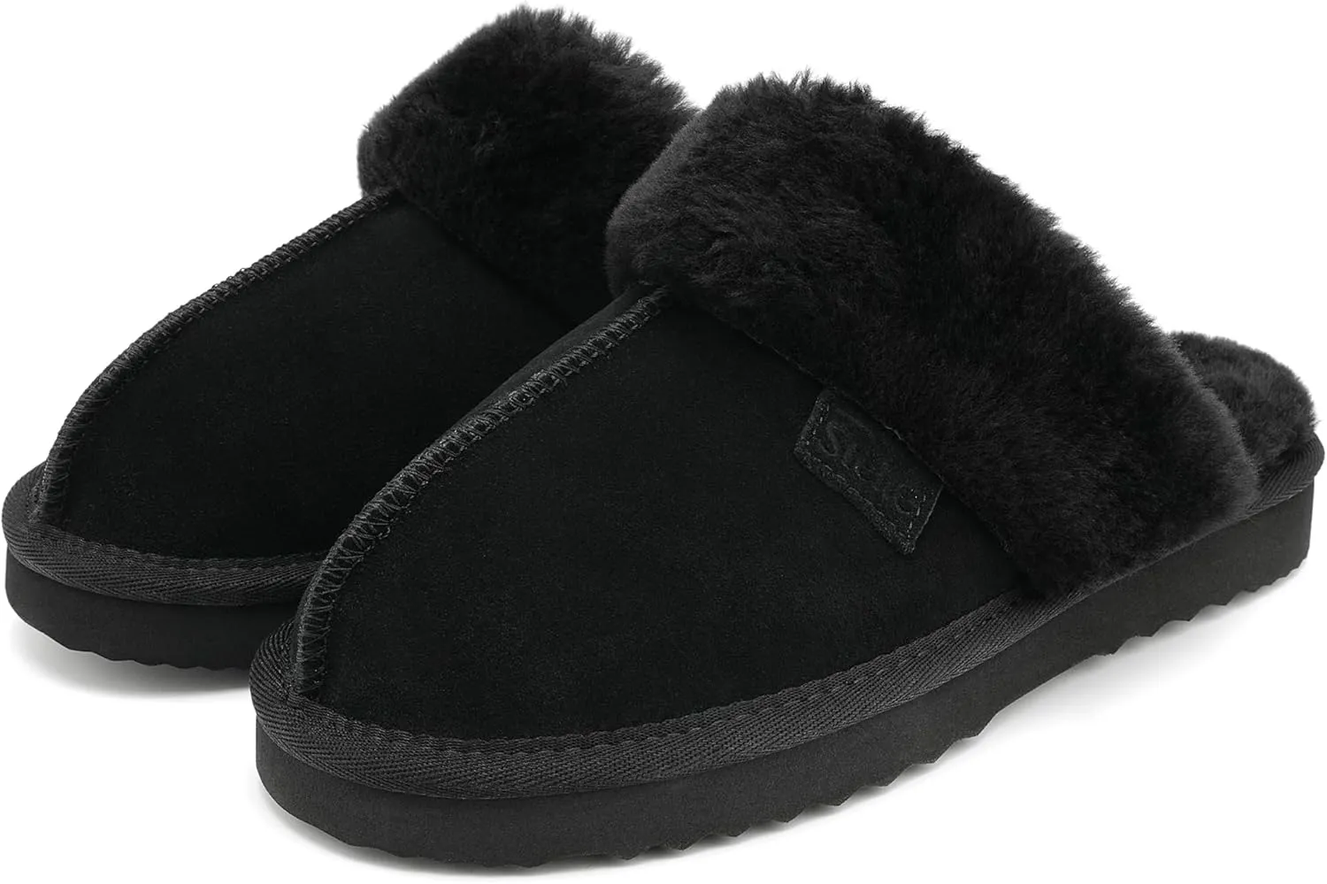 Stelle Women's Furry Platform Comfy Slippers Winter Fluffy Cozy Plush Home Shoes Indoor Outdoor