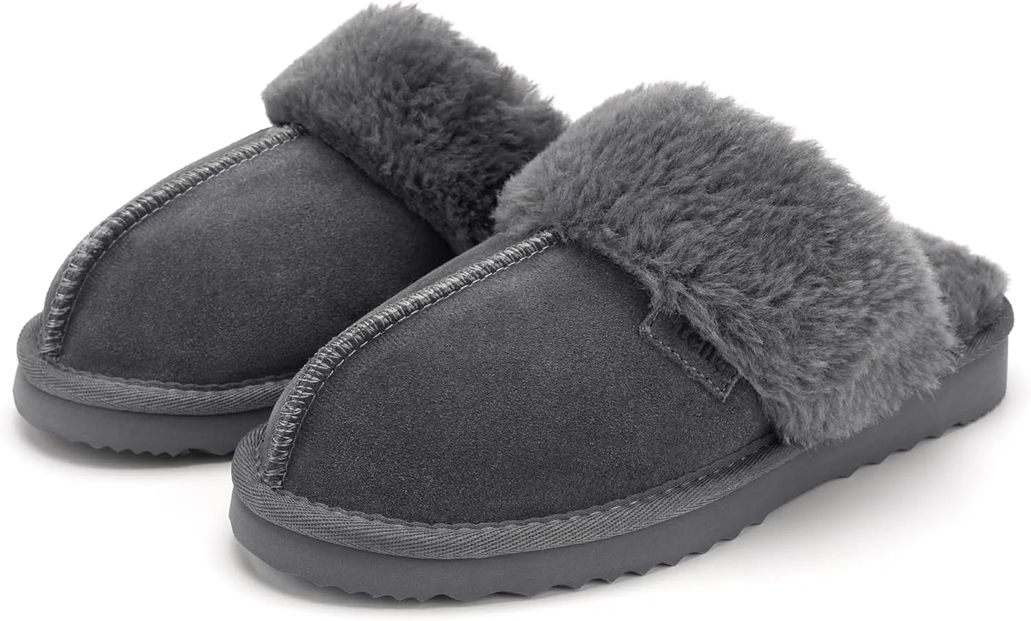 Stelle Women's Furry Platform Comfy Slippers Winter Fluffy Cozy Plush Home Shoes Indoor Outdoor