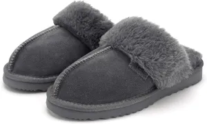 Stelle Women's Furry Platform Comfy Slippers Winter Fluffy Cozy Plush Home Shoes Indoor Outdoor
