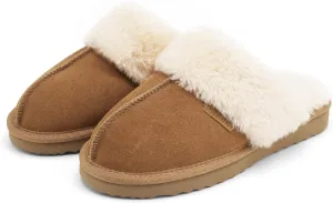 Stelle Women's Furry Platform Comfy Slippers Winter Fluffy Cozy Plush Home Shoes Indoor Outdoor