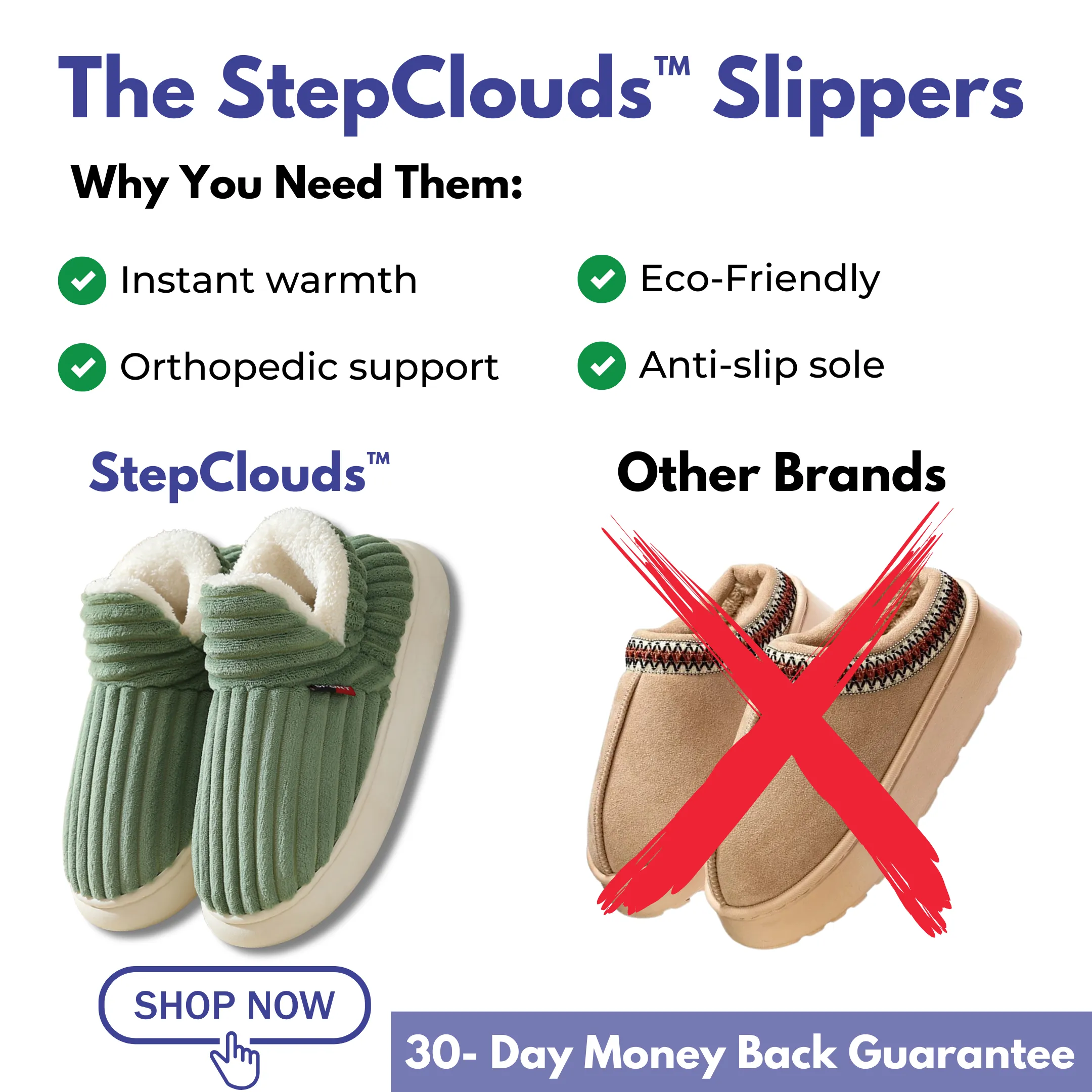 StepClouds - Ultra-Soft Winter Slippers
