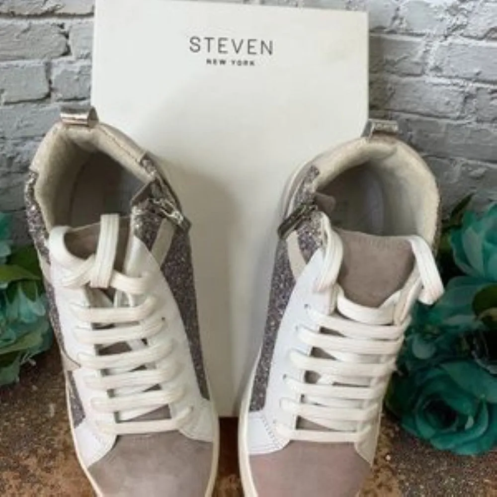 Steven New York Women's Redding Lace-Up High-Top Sneakers