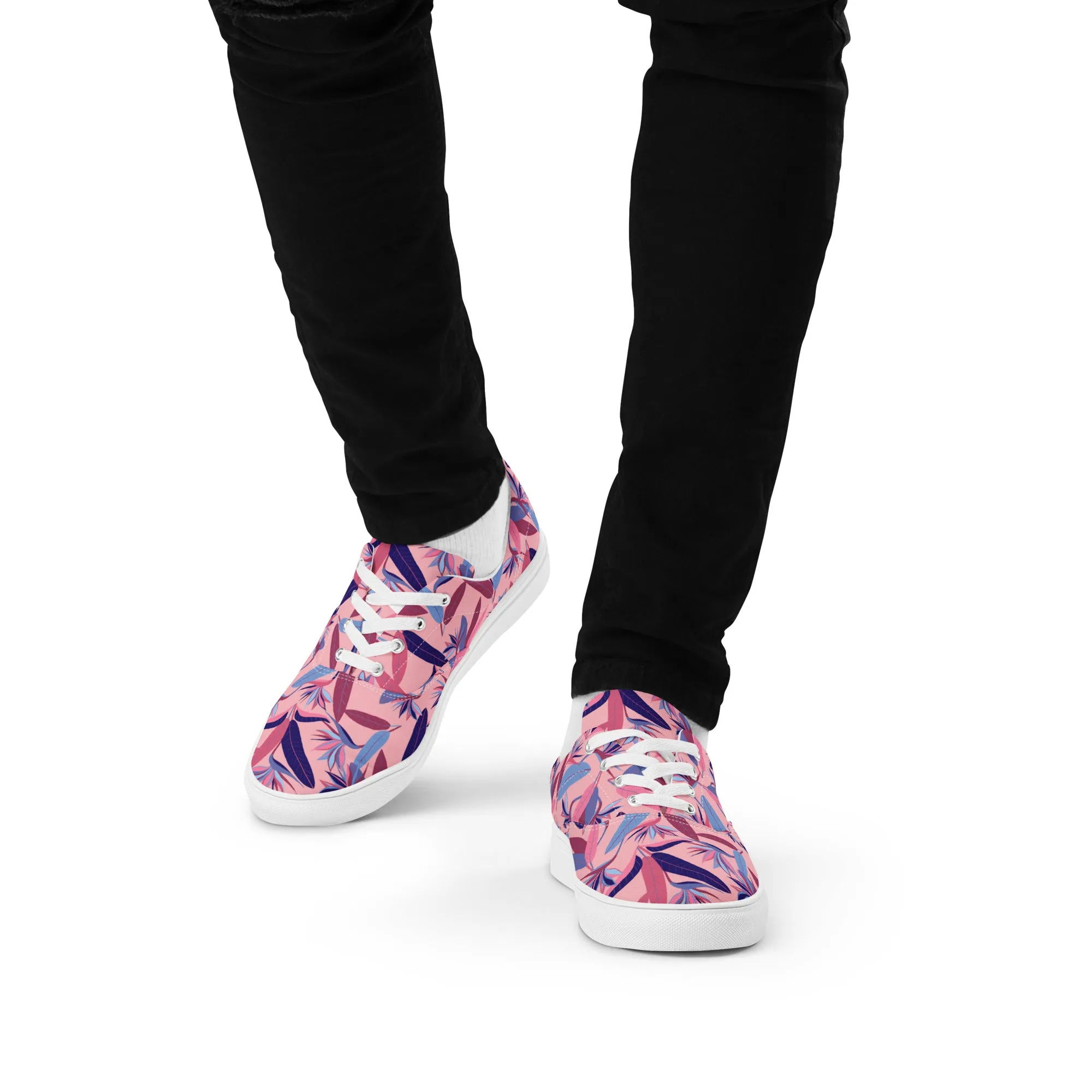 Strelitzia nicolai – Men’s Lace Up Canvas Shoes