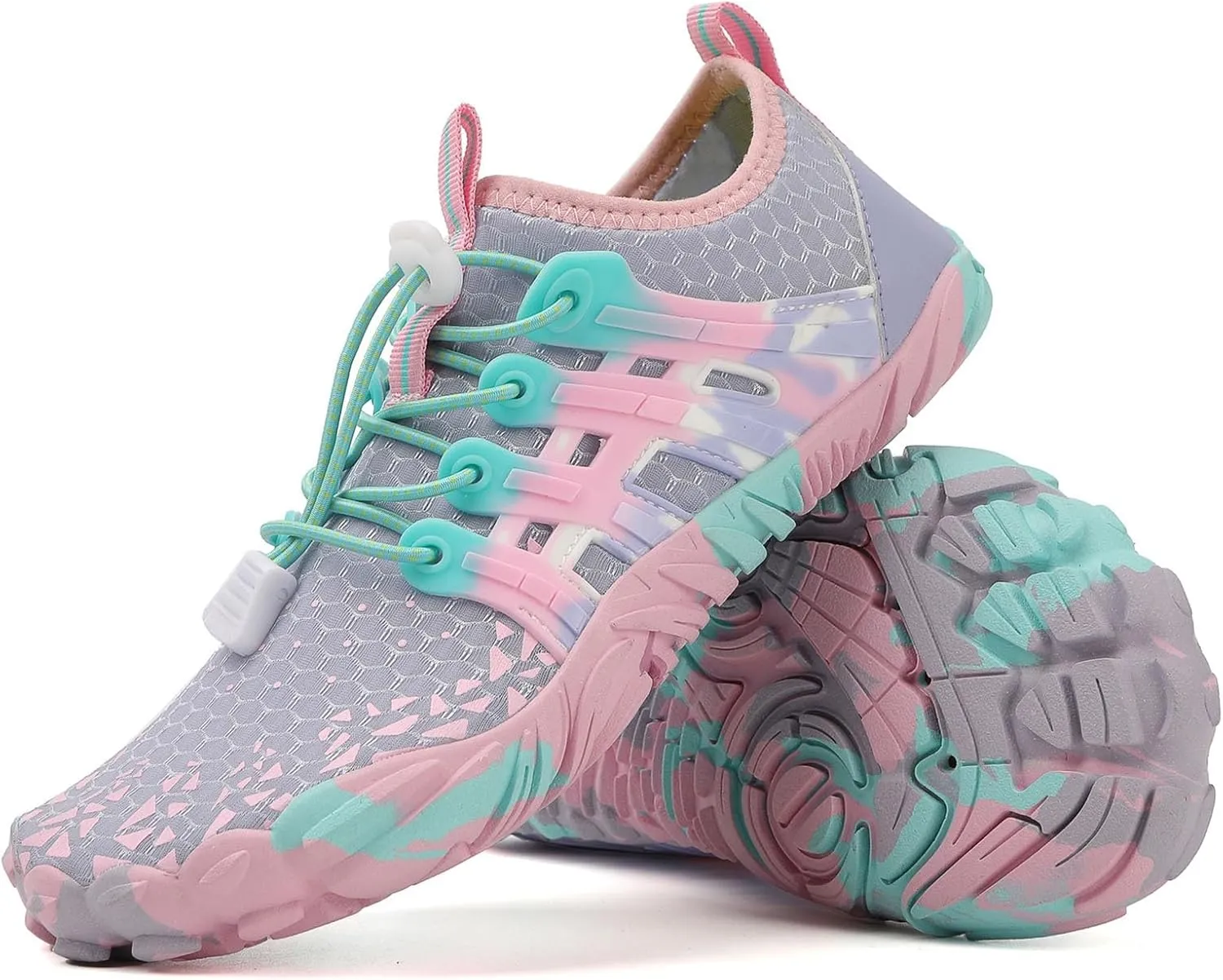 Stylish Water Shoes for Women Men Quick Drying, Breathable Mesh Hiking Barefoot Water Shoes with Drainage, Outdoor Sports Surf Yoga Beach Walking
