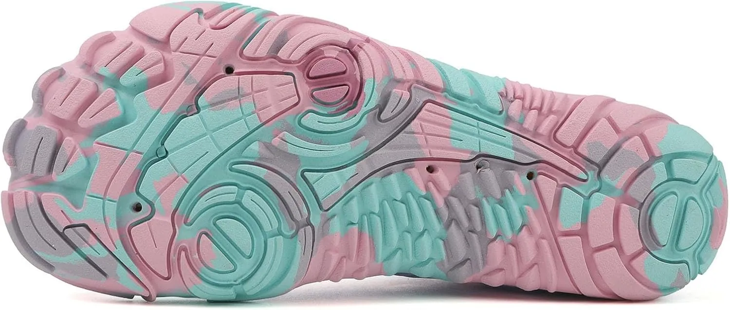 Stylish Water Shoes for Women Men Quick Drying, Breathable Mesh Hiking Barefoot Water Shoes with Drainage, Outdoor Sports Surf Yoga Beach Walking