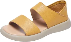 Summer New Flat Soled Roman Sandals For Women Fashionable Soft Soled Lazy Ones One Legged And Fisherman Sandals Women