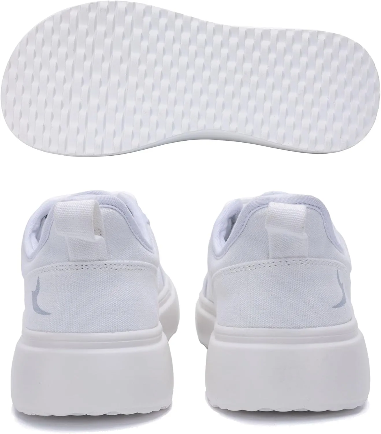 SURRAY Women's Wide Toe Box Canvas Sneakers Comfortable Slip On Walking Shoes for Women Casual Platform Fashion Sneaker US 6-11