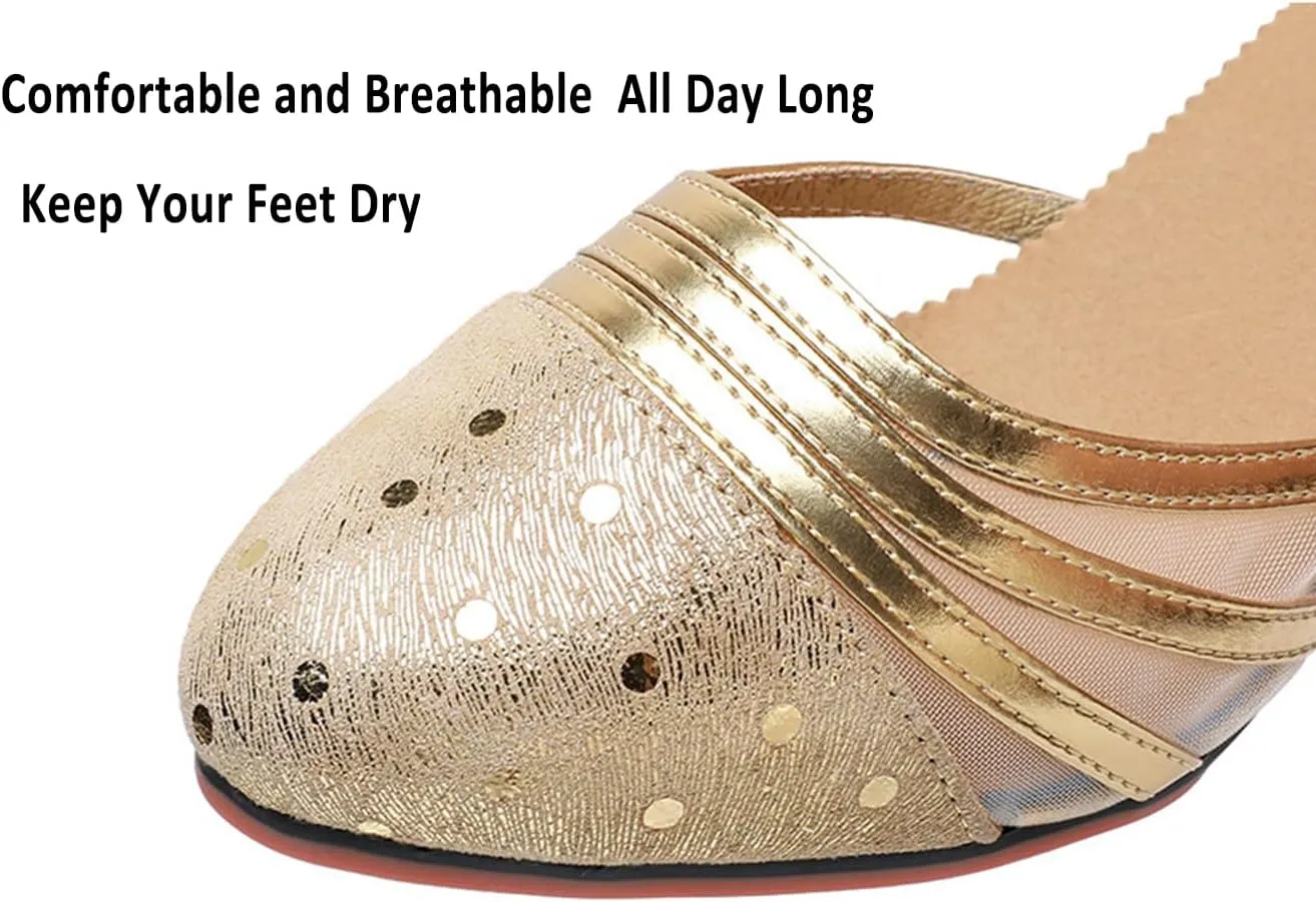 TangDao Women’s Latin Dance Shoes, Cowhide Leather Salsa Ballroom Dance Shoes Outdoor, 2.1” Heels Performance Shoes