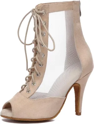 Teen Girl Womens Dance Ankle Booties with Buckle Summer Formal Party Evening Sandals Shoes