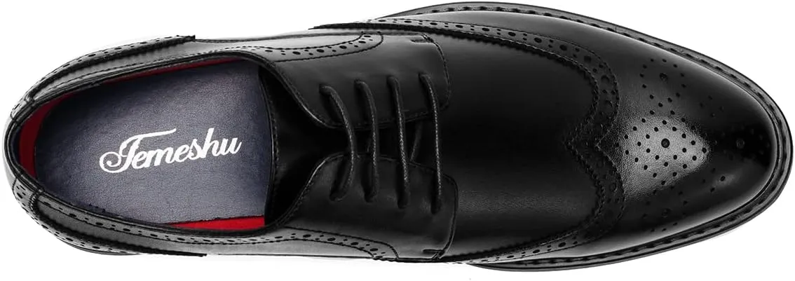 Temeshu Men's Dress Shoes Casual Oxford Shoes Business Formal Shoes