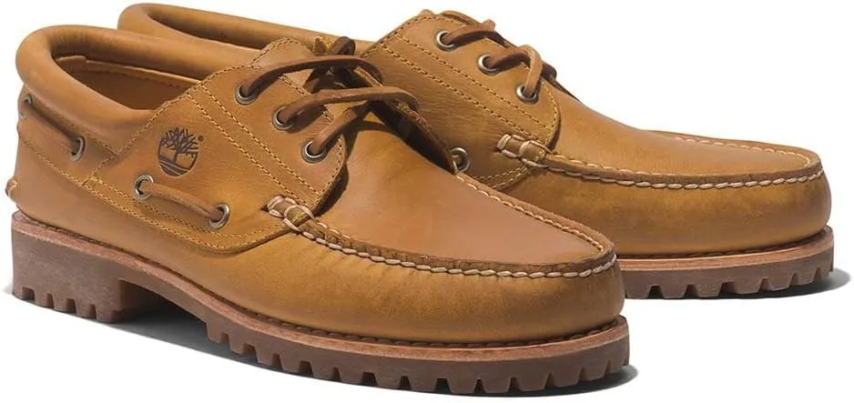 Timberland Mens Authentics 3 Eye Classic Lug Leather Shoes