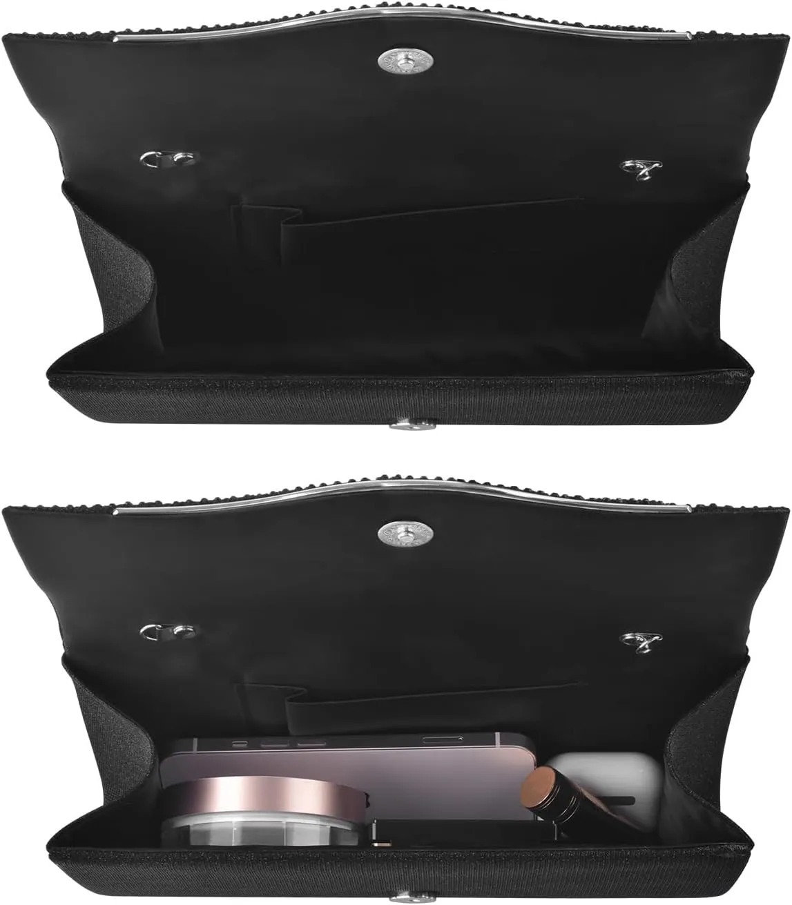 TINDTOP Clutch Purses for Women, Formal Evening Bags Suede Shoulder Envelope Party Handbags Wedding Cocktail Prom Clutches