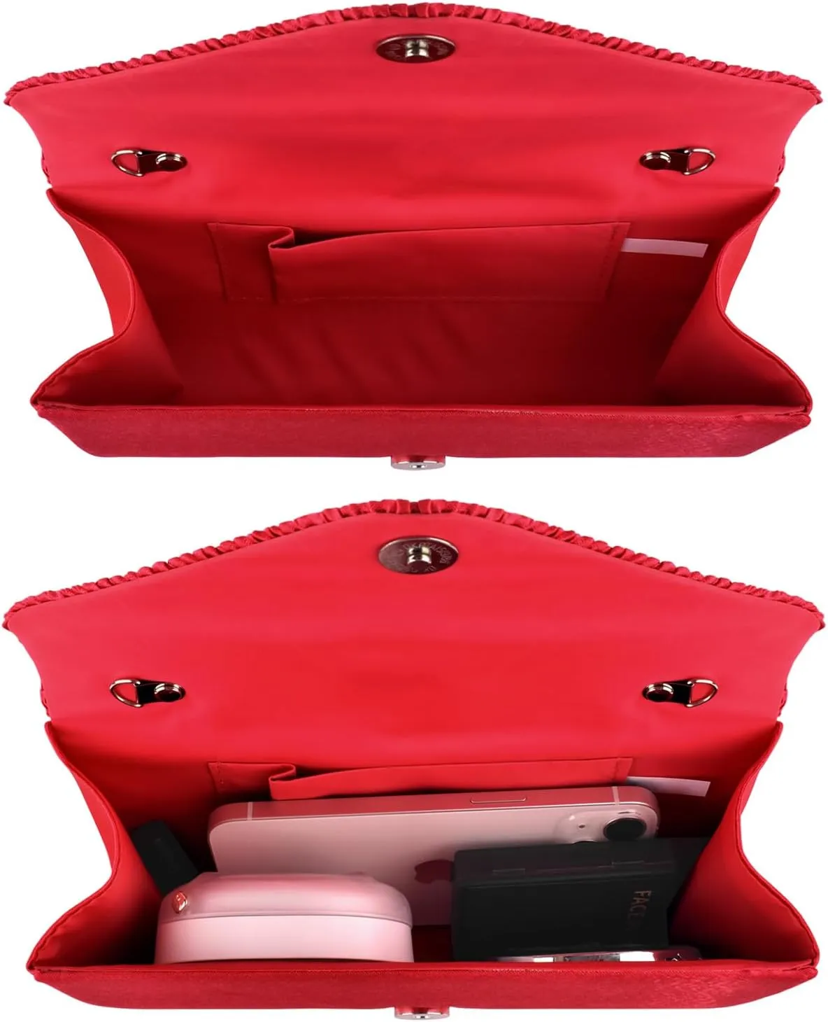 TINDTOP Evening Clutch Purses for Women Handbags for Formal Wedding Party Cocktail Prom Crossbody Shoulder Envelope Bag