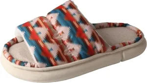 TMA EYES Women's soft soled open-toed slippers breathable non-slip fashion print design