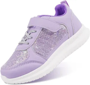 Toandon Toddler Kids Sneakers Sparkle Fashion Glitter Sequins Canvas Shoes