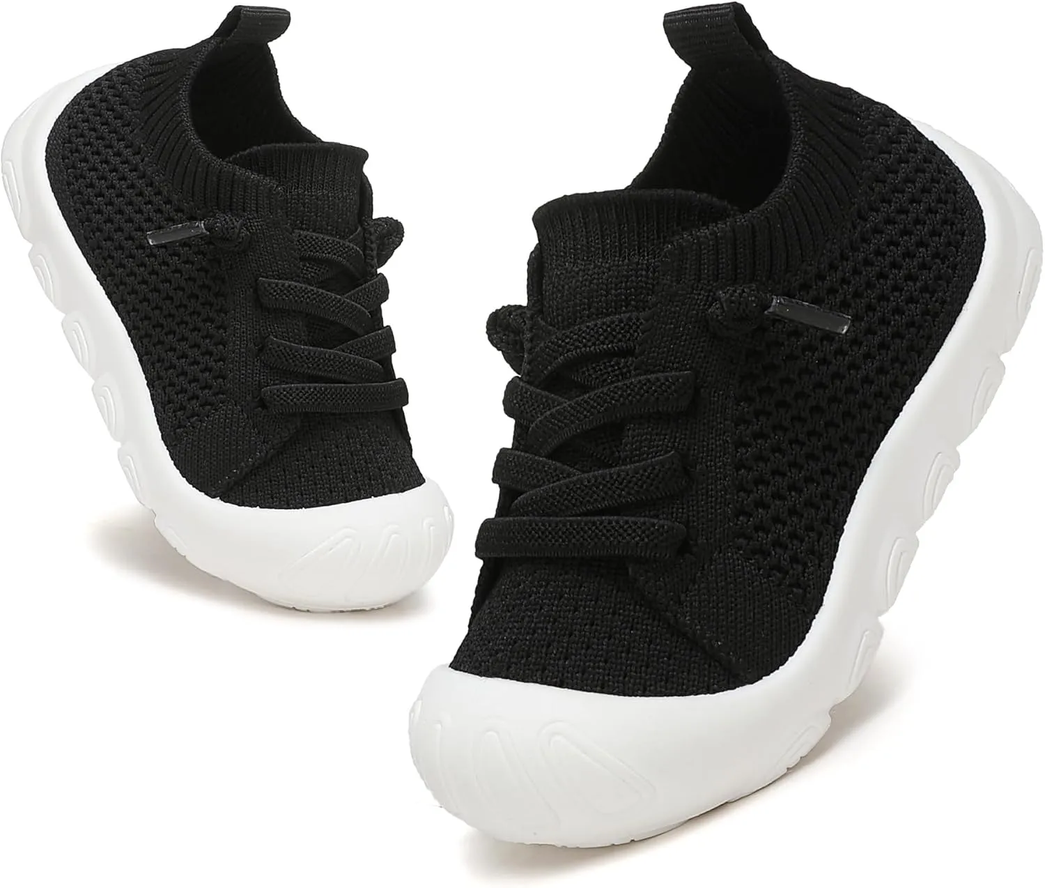 Toddler Baby Girls Boys Shoes Toddler Walking Sneakers Kids Barefoot Slip on Tennis Infant Shoes Lightweight Breathable for First Babies