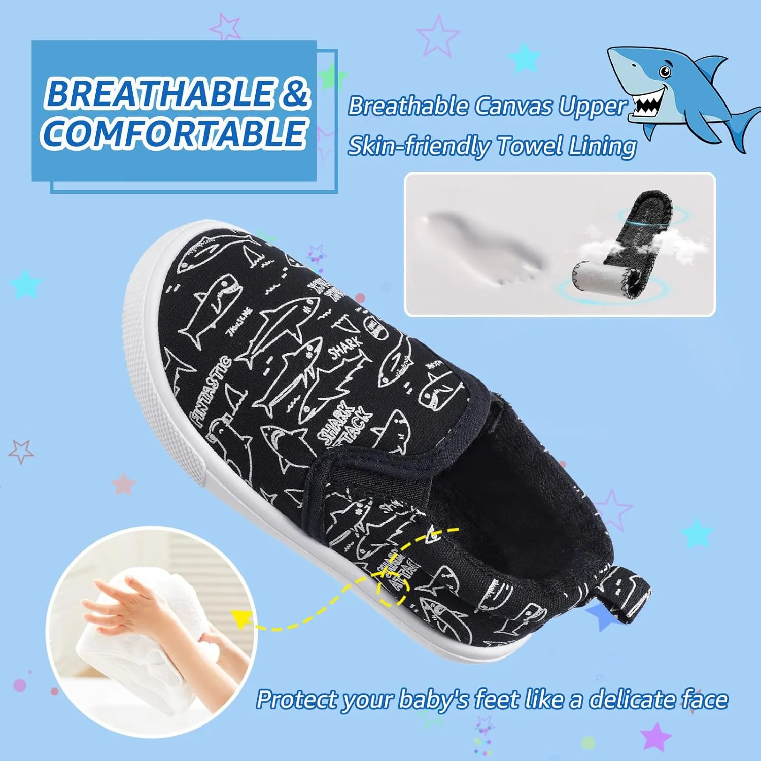 Toddler Slip on Shoes Girls & Boys Canvas Loafers Shoes