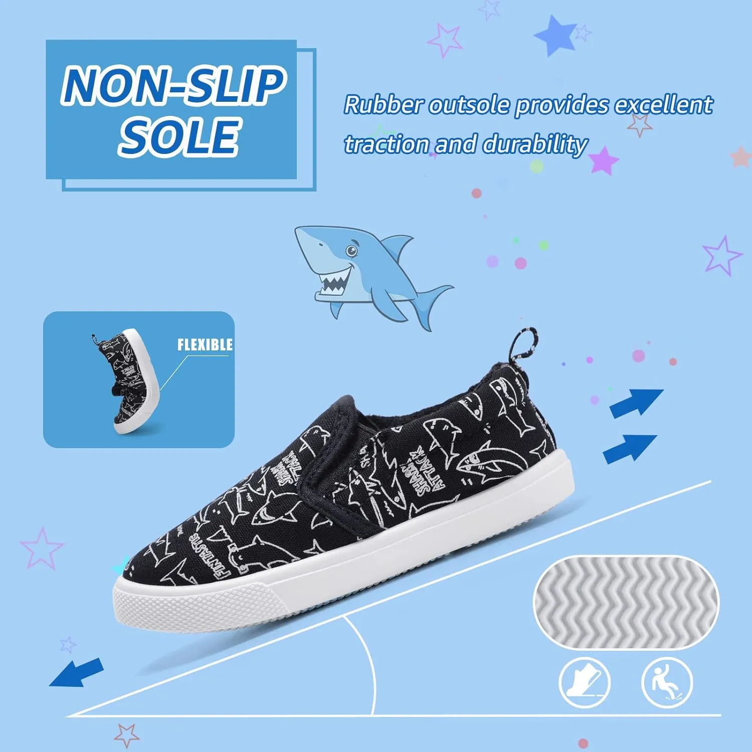 Toddler Slip on Shoes Girls & Boys Canvas Loafers Shoes