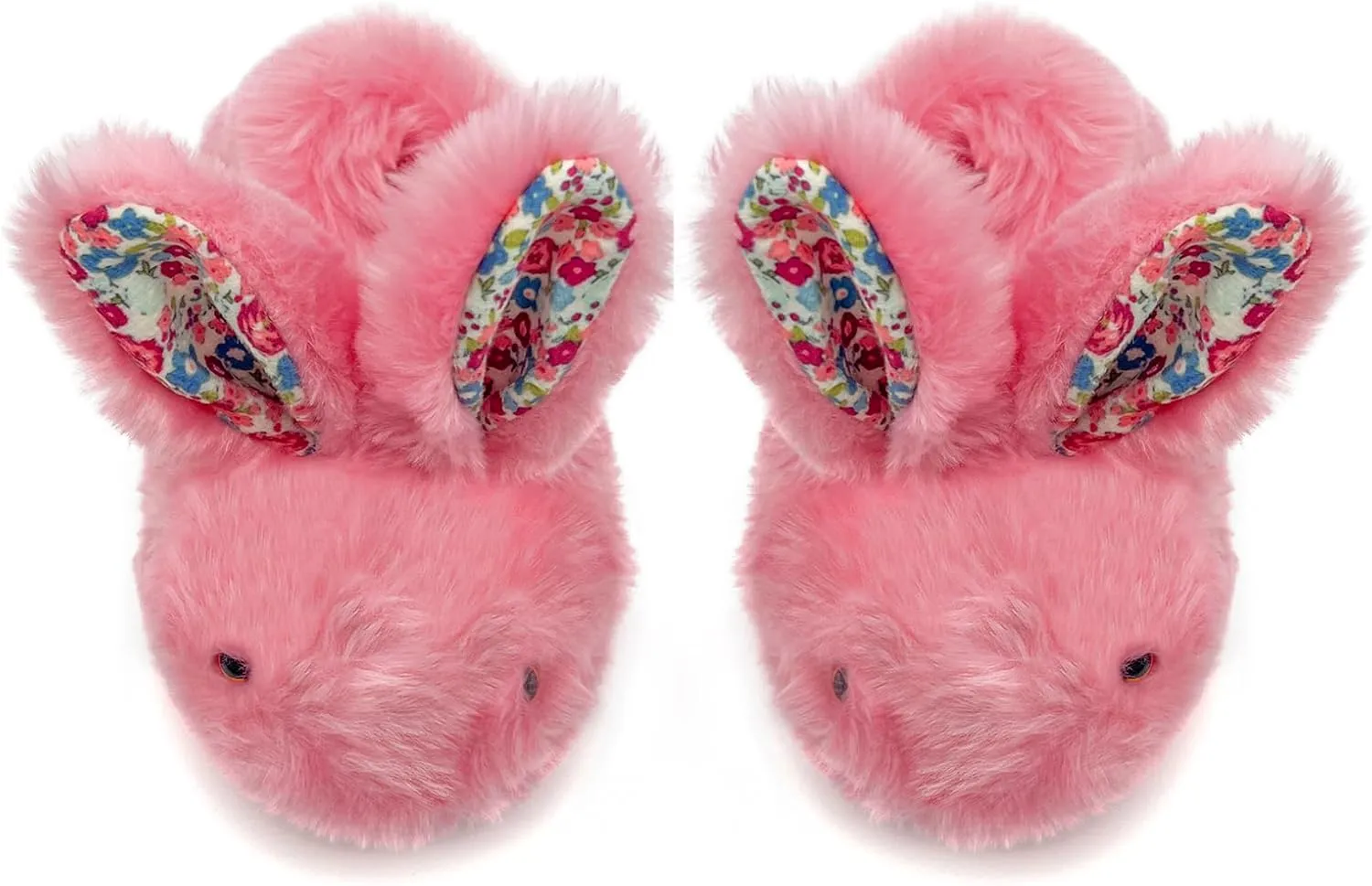 Toddler Slippers Girls Boys Kids Bunny House Slipper Winter Cute Rabbit Slippers Warm Soft Plush Fuzzy Slippers Indoor Non-Slip Animal Cartoon Slippers