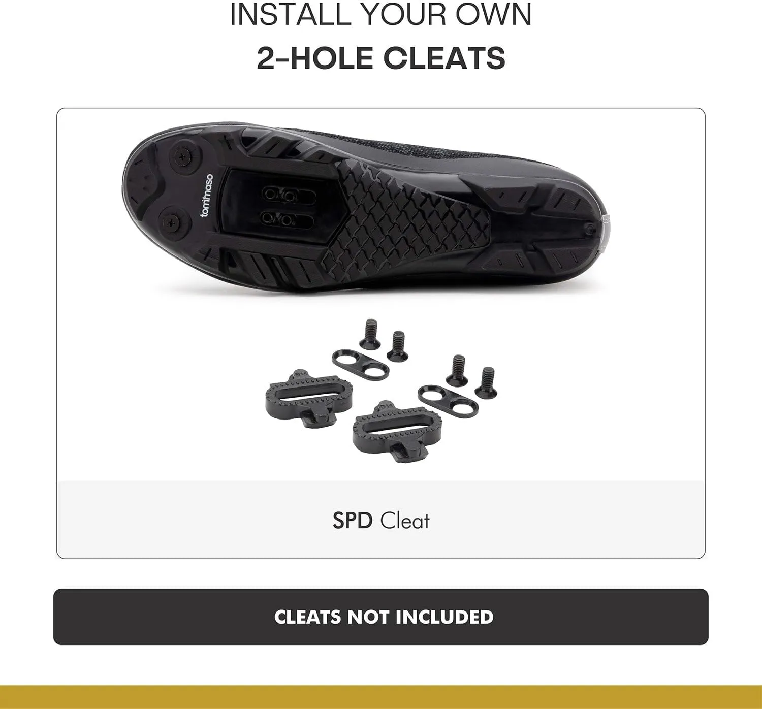 Tommaso Montagna Mens Mountain Biking Shoes—Indoor Cycling Shoes Men—Mountain Bike Shoes for SPD—Mountain Bike Shoes Men—SPD Cycling Shoes—Gravel Bike Shoes—No Cleats Installed.
