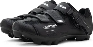 Tommaso Montagna Mens Mountain Biking Shoes—Indoor Cycling Shoes Men—Mountain Bike Shoes for SPD—Mountain Bike Shoes Men—SPD Cycling Shoes—Gravel Bike Shoes—No Cleats Installed.