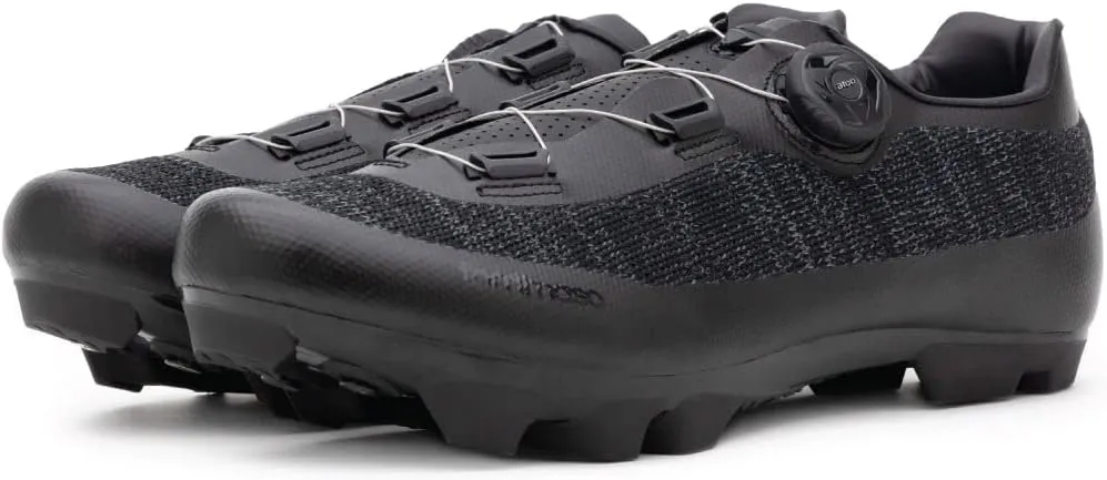 Tommaso Montagna Mens Mountain Biking Shoes—Indoor Cycling Shoes Men—Mountain Bike Shoes for SPD—Mountain Bike Shoes Men—SPD Cycling Shoes—Gravel Bike Shoes—No Cleats Installed.