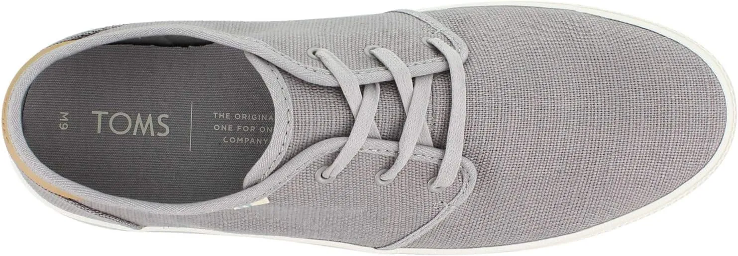 TOMS Mens Carlo Lace Up Sneakers Shoes Casual - Black