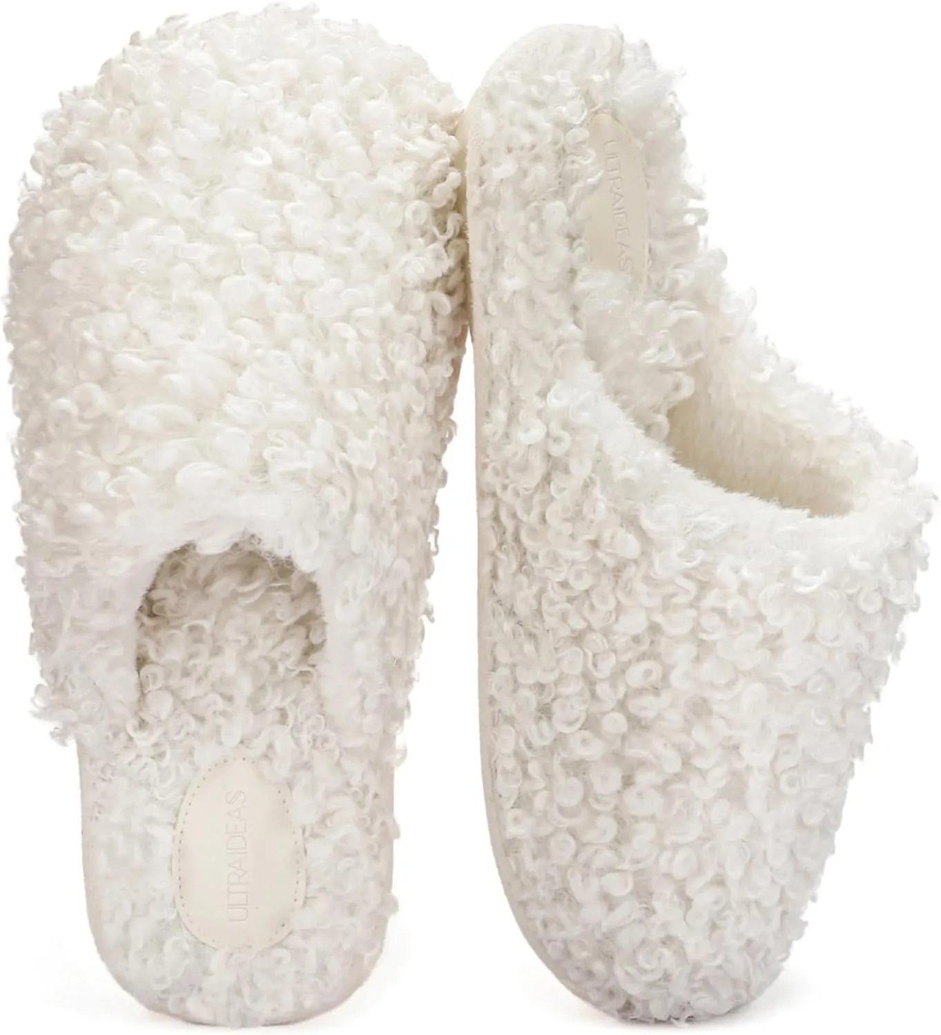 ULTRAIDEAS Women's Indoor Fuzzy Slippers, Ladies Lightweight Cozy Memory Foam House Shoes