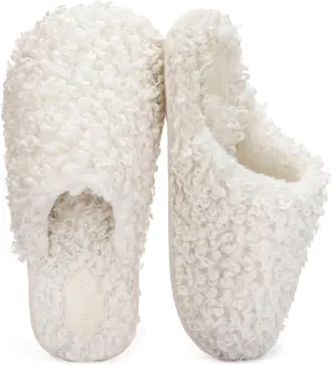 ULTRAIDEAS Women's Indoor Fuzzy Slippers, Ladies Lightweight Cozy Memory Foam House Shoes