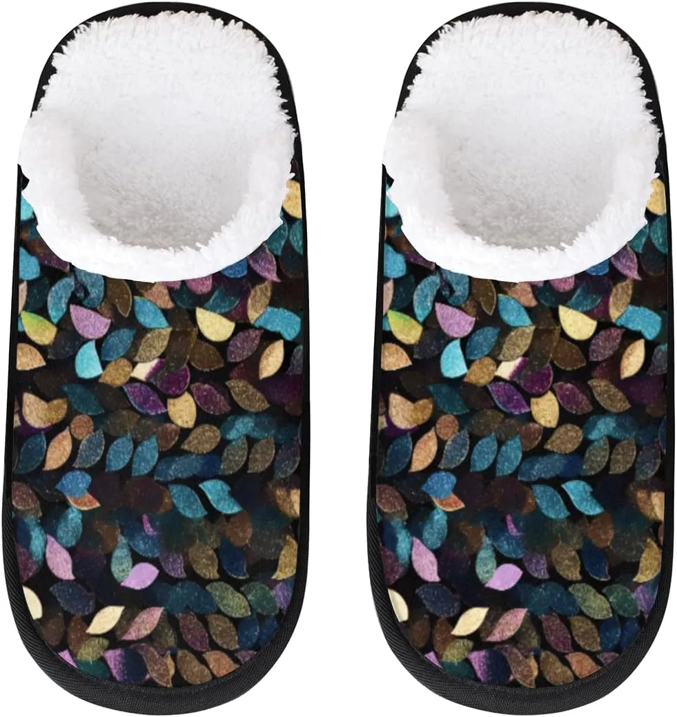Underwater Sunshine Women's Indoor Bedroom Slippers Soft Fuzzy Slip On House Slippers for Winter Bedroom Outdoor