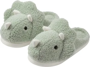 Unisex Dinosaur Slippers Plush House Slippers Soft Sandals Indoor & Outdoor Fuzzy Winter Slippers 2024
