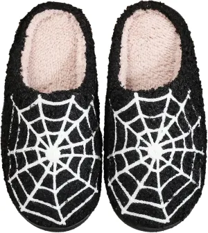 Unisex Leopard Print Happy Face Slippers - Retro Memory Foam Soft Plush Non-Slip Home Shoes