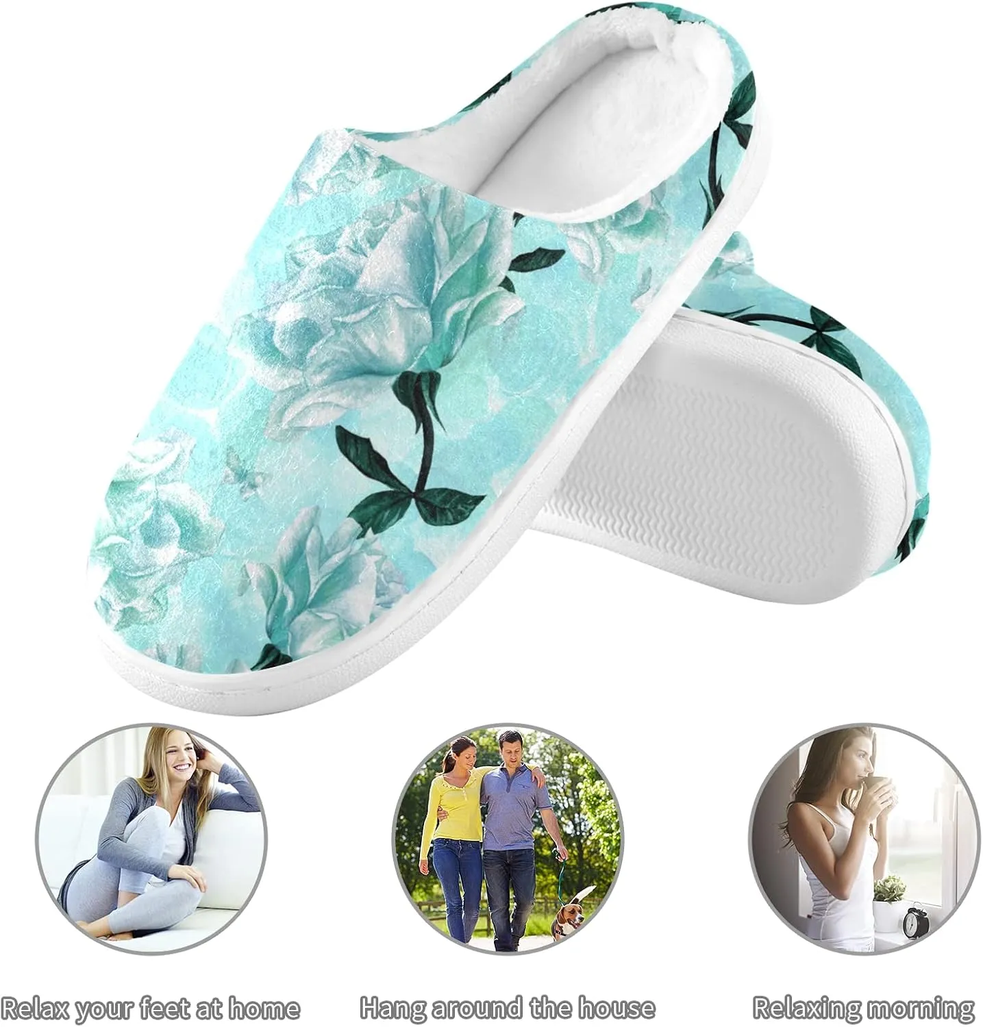 Unisex Memory Foam Warm Slippers Comfort Soft Casual Shoes for Indoor Outdoor S-XXXL