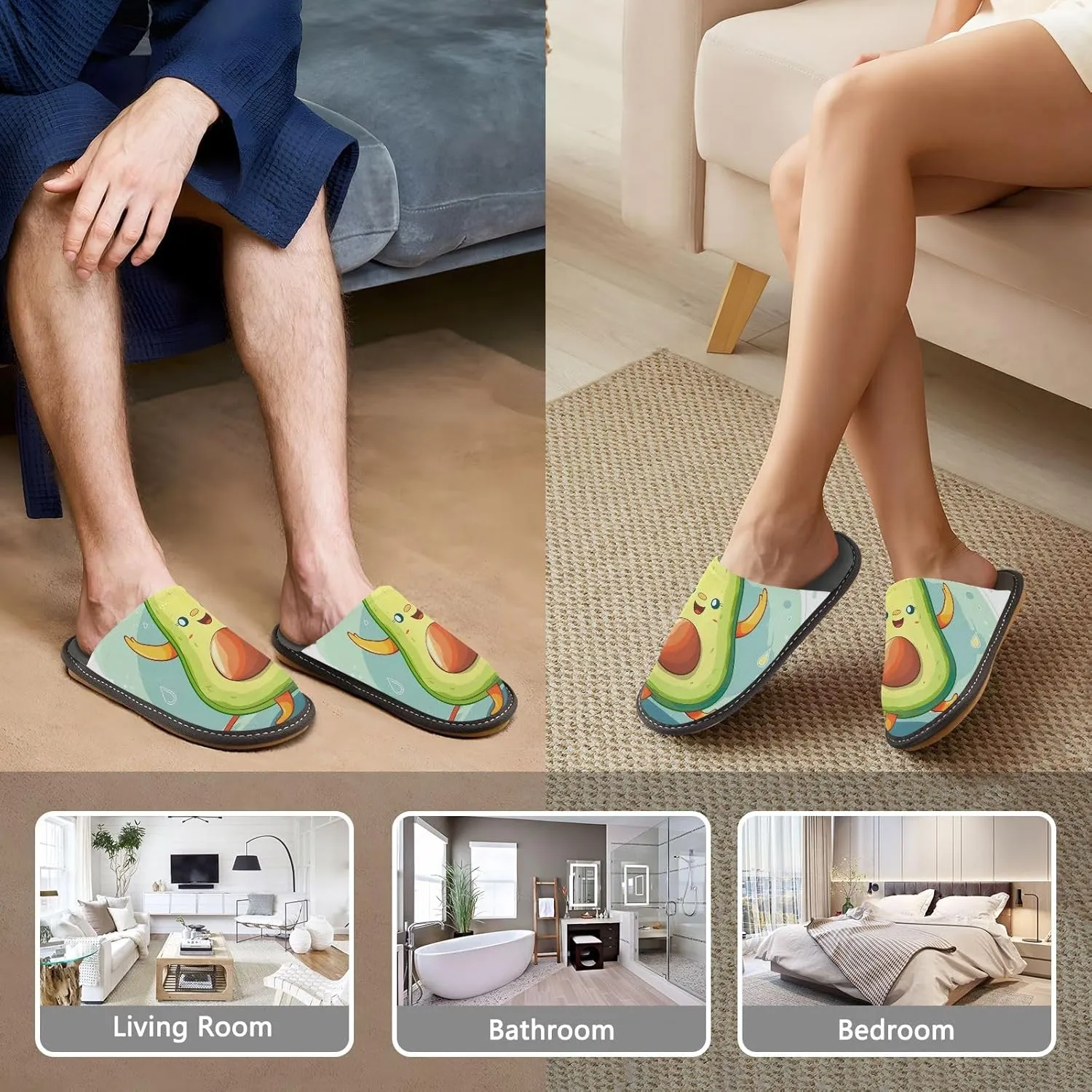 Unisex Spa Slippers Men House Shoes Non Slip Slippers Women
