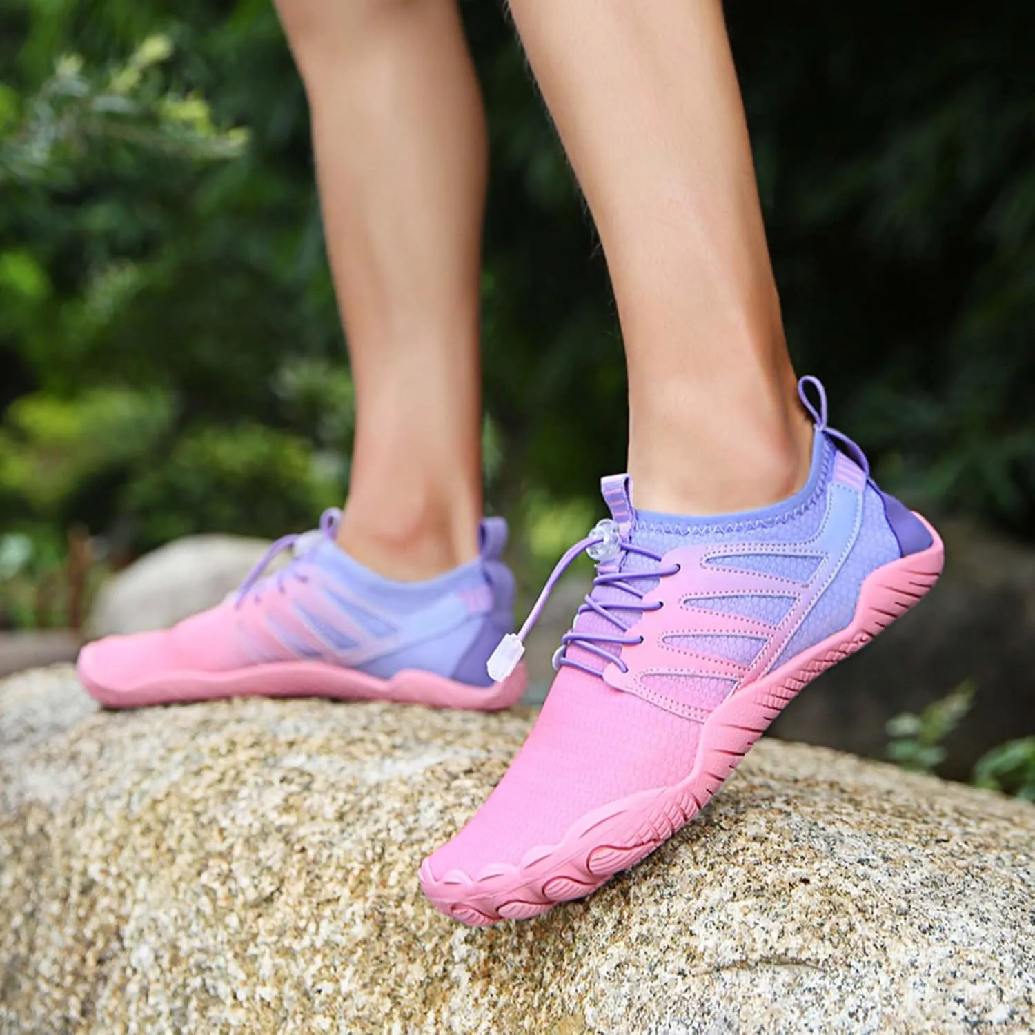 Unisex Walking Shoes Non-Slip Soft Bottom Fitness Dance Training Shoes Lightweight Barefoot Shoes Breathable Bicycle Shoes Outdoor Beach Swimming Water Shoes
