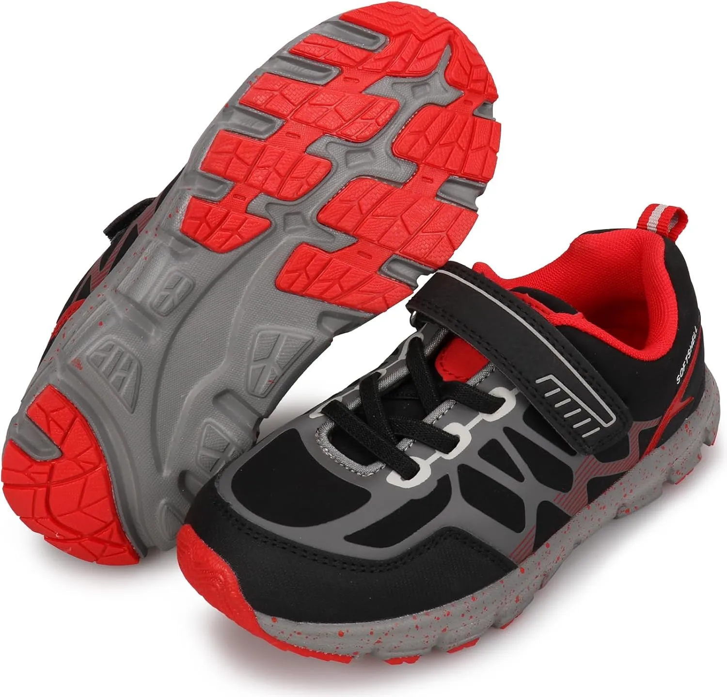 UOVO Boys Shoes Water Resistant Hiking Boots Kids Outdoor Walking Shoes Non Slip Ankle Athletic Sneaker Anti Collision Size 9.5 Toddler to 4.5 Big Kids