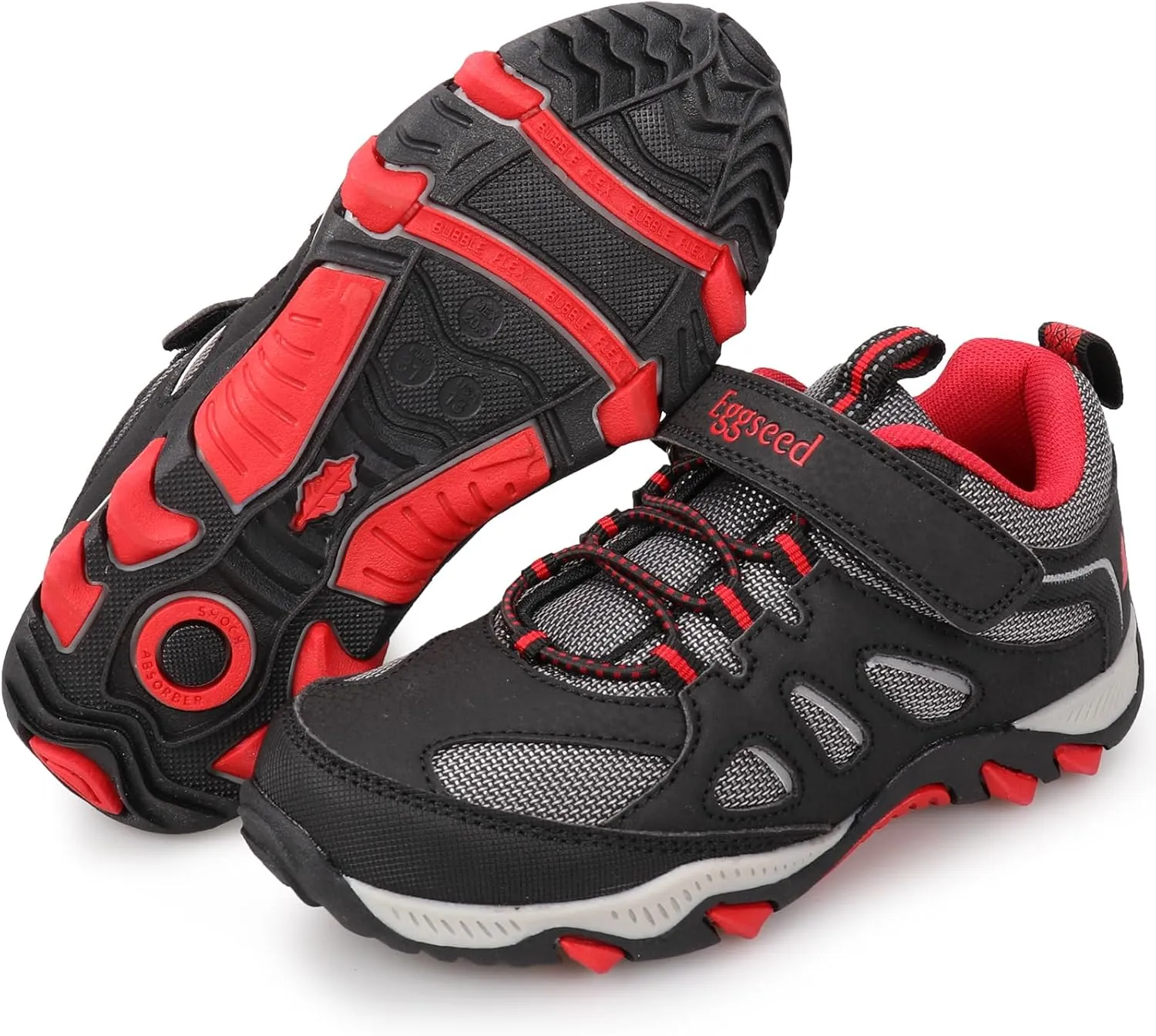 UOVO Boys Shoes Water Resistant Hiking Boots Kids Outdoor Walking Shoes Non Slip Ankle Athletic Sneaker Anti Collision Size 9.5 Toddler to 4.5 Big Kids